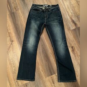 Men’s BKE Aiden Bootleg Dark Wash Slim Jeans, NWOT!!